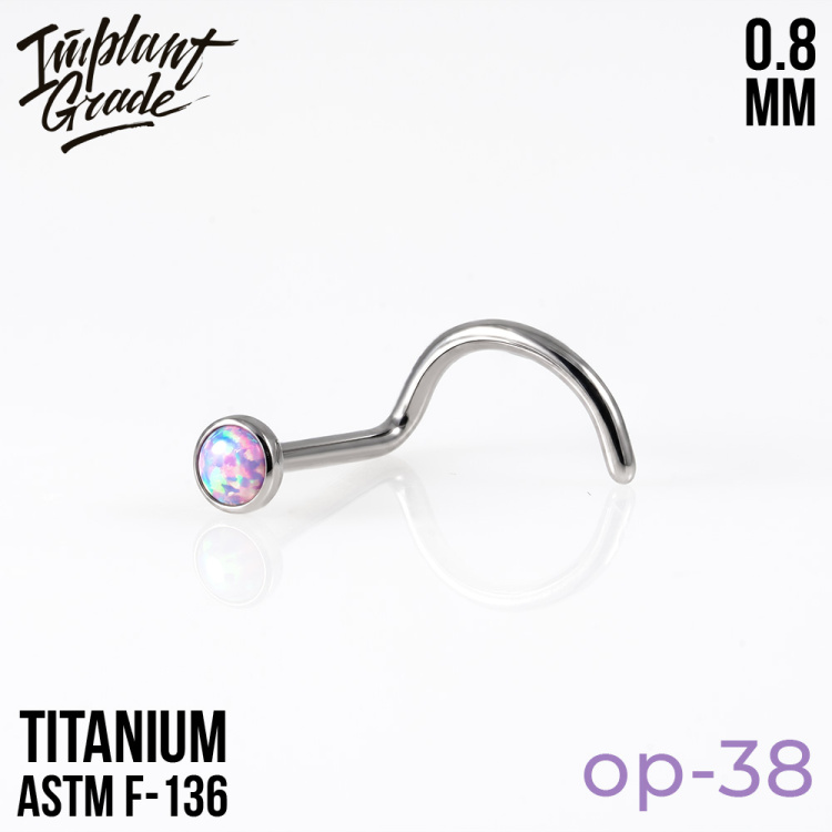 Нострил Opal mini Implant Grade 0.8 мм титан