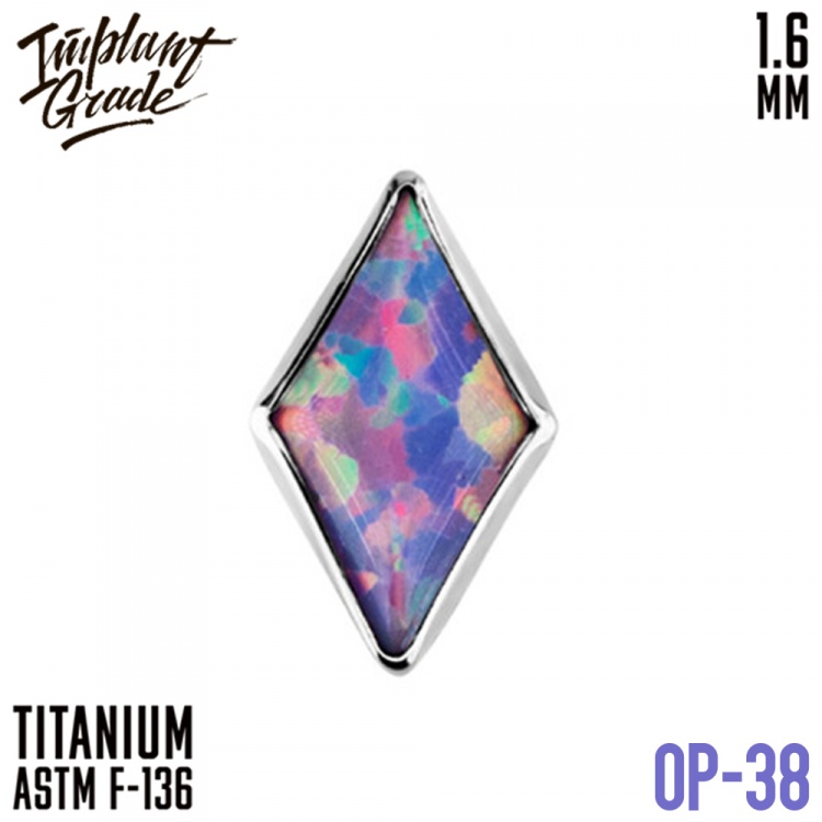 Накрутка Rhomb Opal Implant Grade 1.6 мм титан 