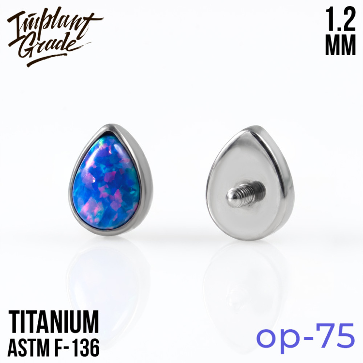 Накрутка Drop Opal Implant Grade 1.2 мм титан