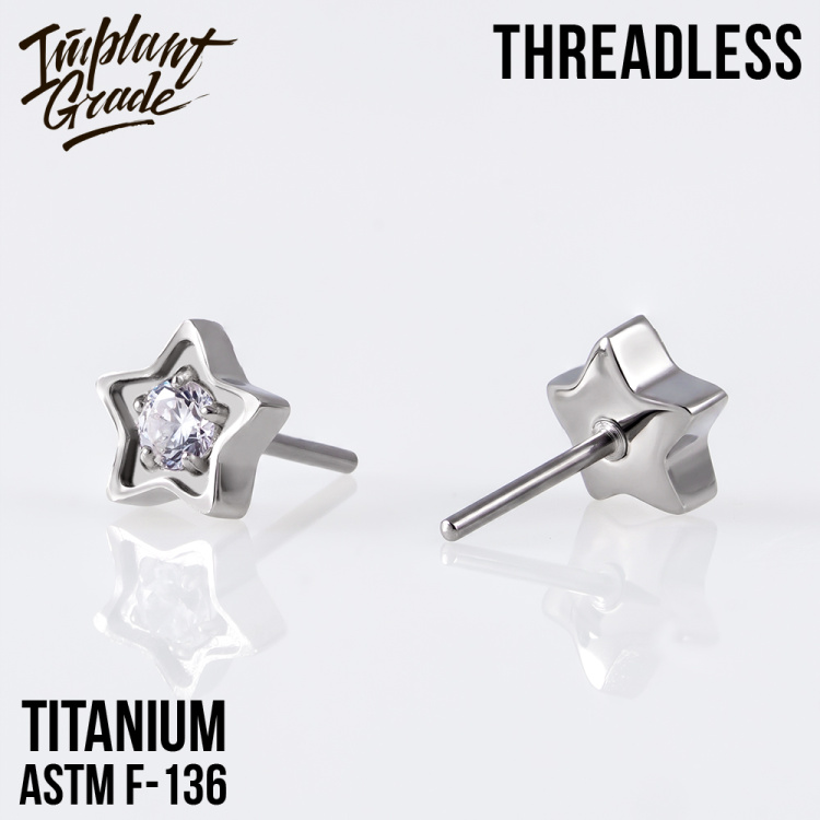 Топ Crystal Star Безрезьбовой Implant Grade титан Топ Crystal Star Безрезьбовой Implant Grade титан