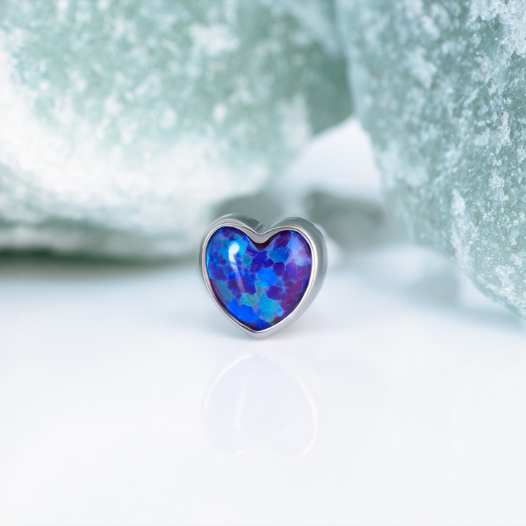 Накрутка Heart Opal Implant Grade 1.2 мм титан