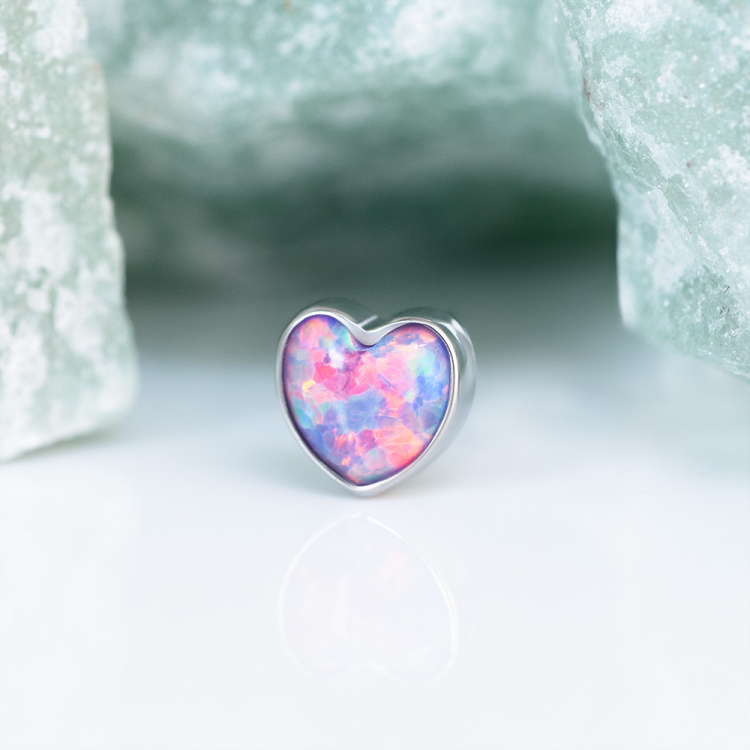 Накрутка Heart Opal Implant Grade 1.2 мм титан