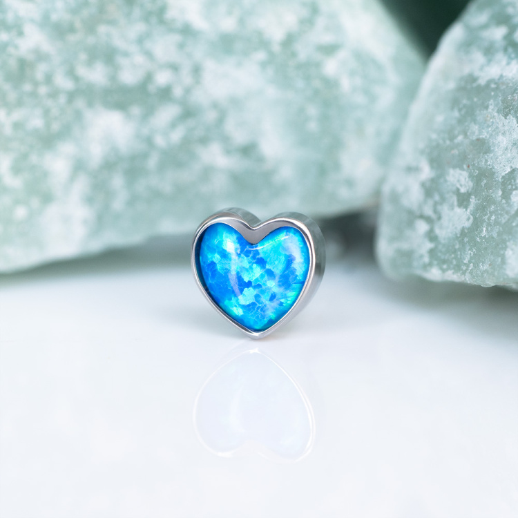 Накрутка Heart Opal Implant Grade 1.2 мм титан