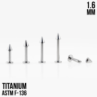 Лабрет конус 1.6 мм титан 
