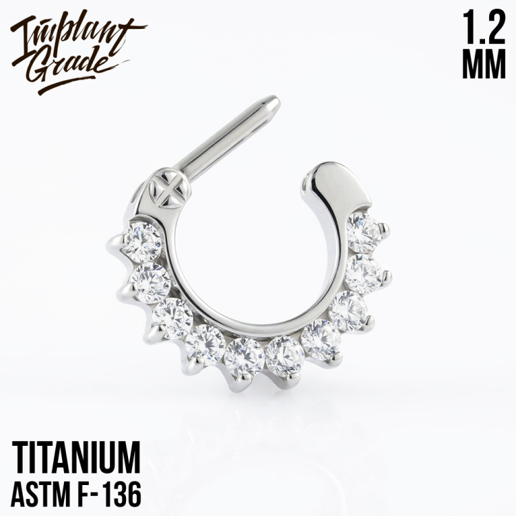 Кольцо-кликер Glam Implant Grade 1.2 мм титан Кольцо-кликер Glam Implant Grade 1.2 мм титан