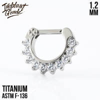 Кольцо-кликер Glam Implant Grade 1.2 мм титан