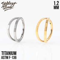 Кольцо-кликер Smile Geometry Implant Grade 1.2 мм титан