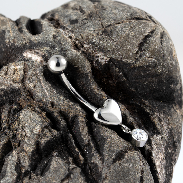 Банан Pendant Heart Implant Grade 1.6 мм титан