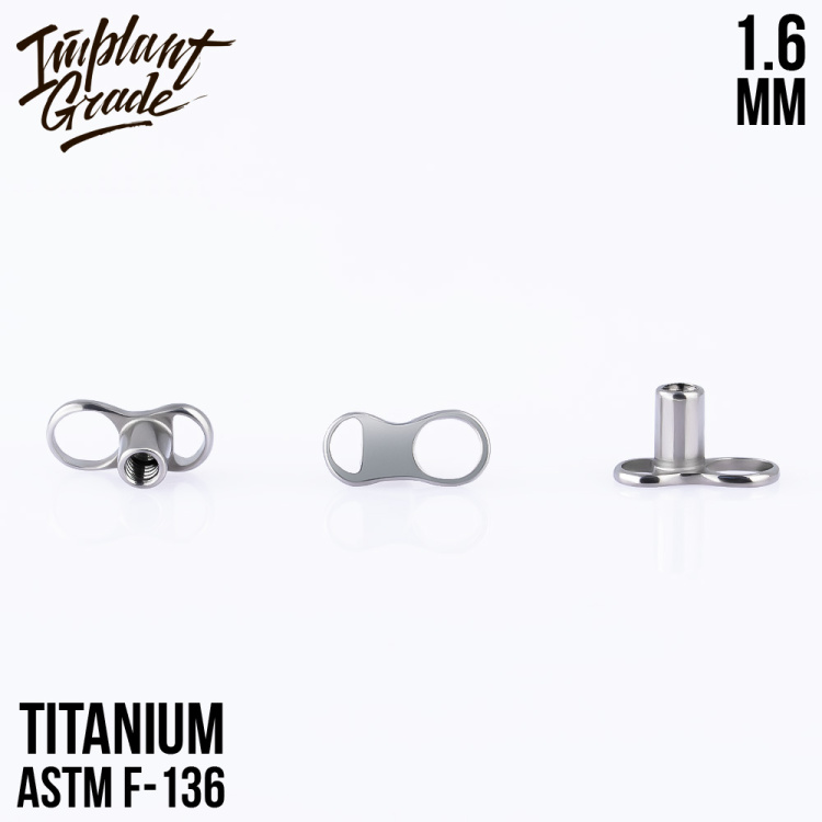 Микродермал якорь Implant Grade 1.6 мм титан