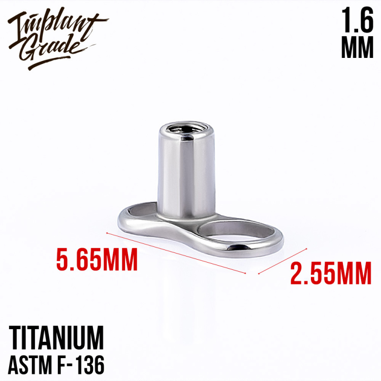 Микродермал якорь Implant Grade 1.6 мм титан