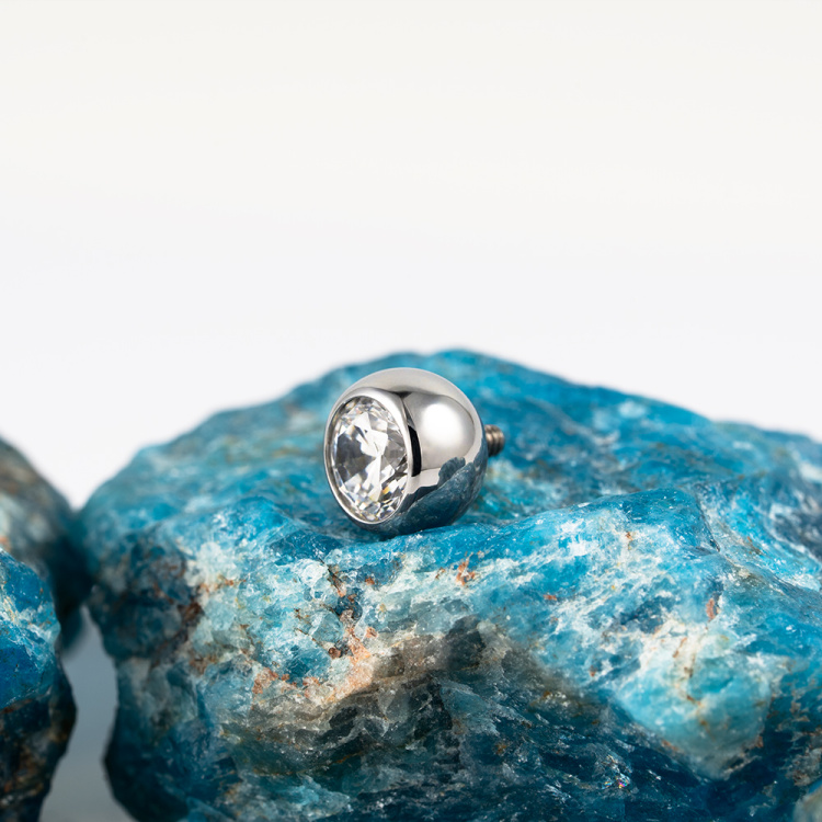 Накрутка Шар Фианит Implant Grade 1.6 мм титан