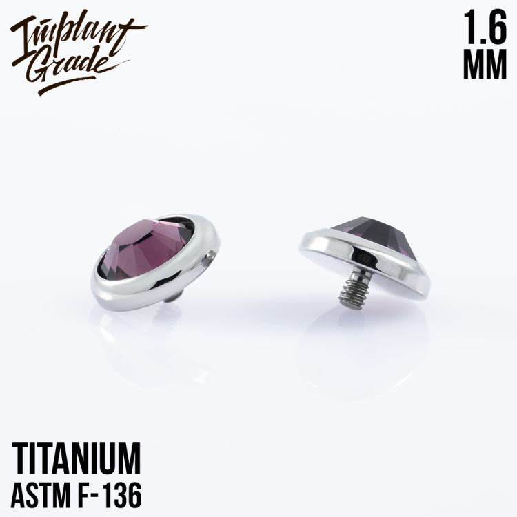 Накрутка Amethyst Implant Grade 1.6 мм титан Накрутка Amethyst Implant Grade 1.6 мм титан