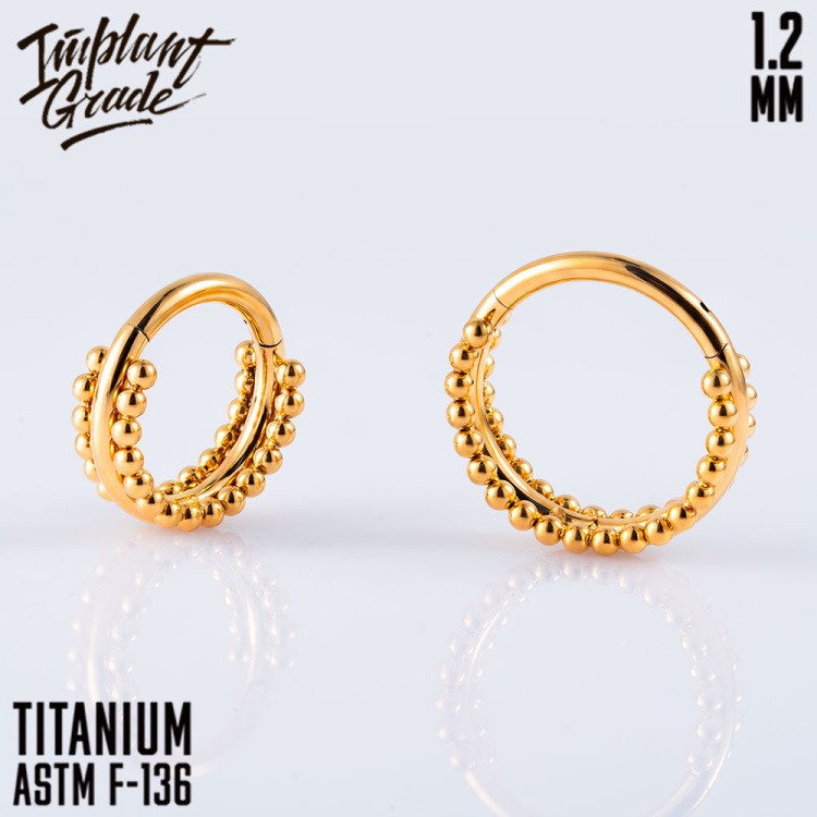 Кольцо-кликер Eliza Implant Grade 1.2мм титан