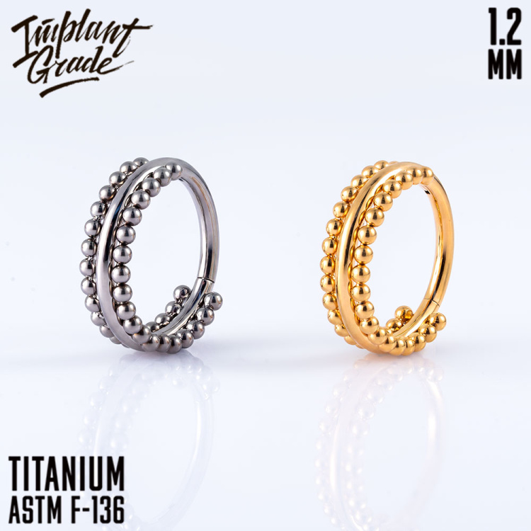 Кольцо-кликер Eliza Implant Grade 1.2мм титан