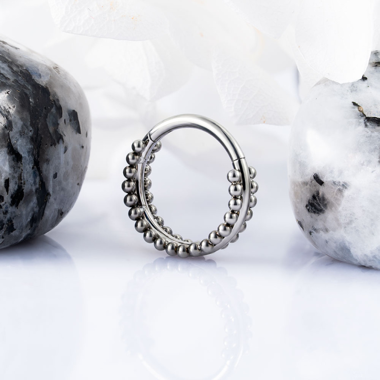 Кольцо-кликер Eliza Implant Grade 1.2мм титан