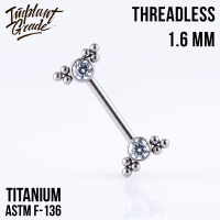 Штанга для груди Winx Безрезьбовая Implant Grade 1.6 мм титан