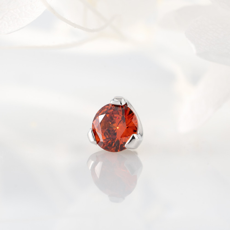 Накрутка Фианит Garnet Implant Grade 1.2 мм титан Накрутка Фианит Garnet Implant Grade 1.2 мм титан