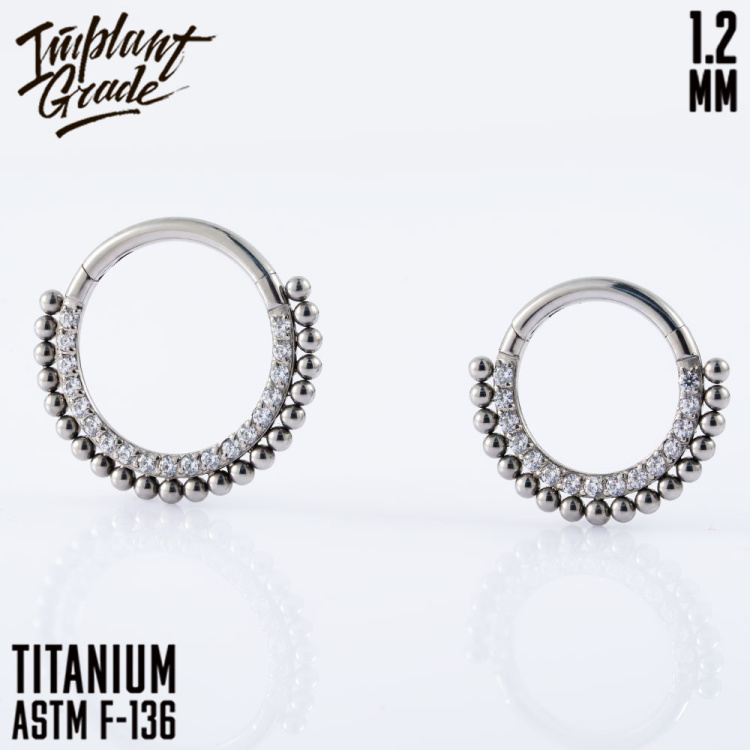 Кольцо-кликер Alma Implant Grade 1.2мм титан