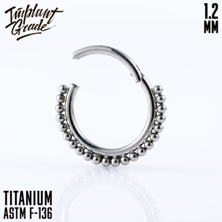 Кольцо-кликер Alma Implant Grade 1.2мм титан