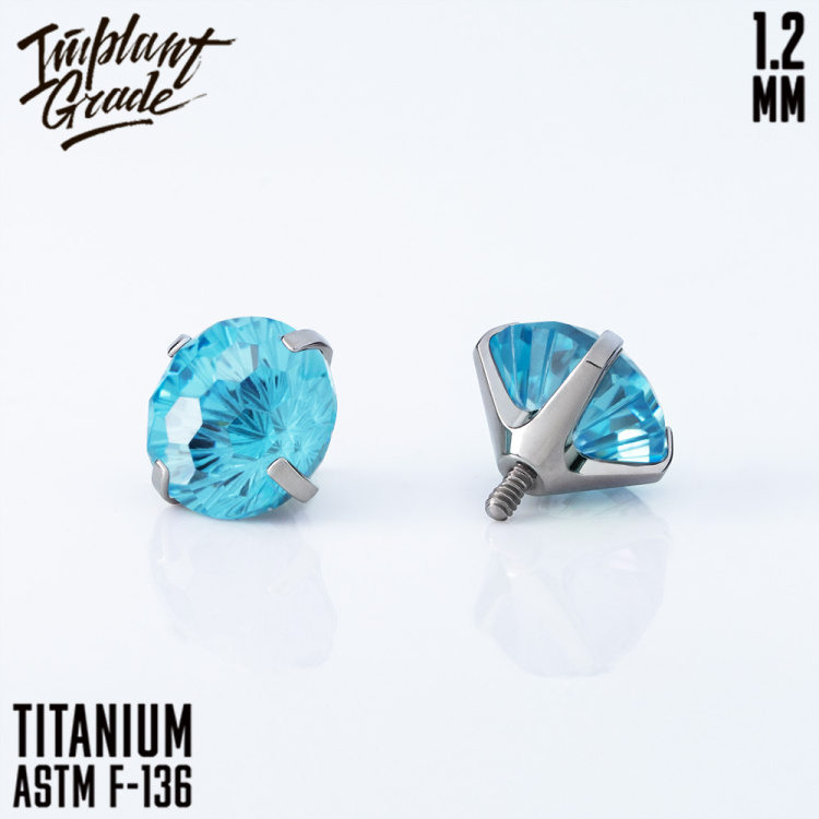 Накрутка 4 Prong Set Implant Grade 1.2 мм титан