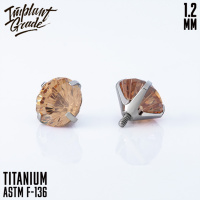 Накрутка 4 Prong Set Implant Grade 1.2 мм титан