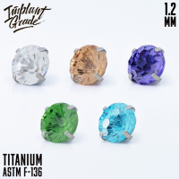 Накрутка 4 Prong Set Implant Grade 1.2 мм титан