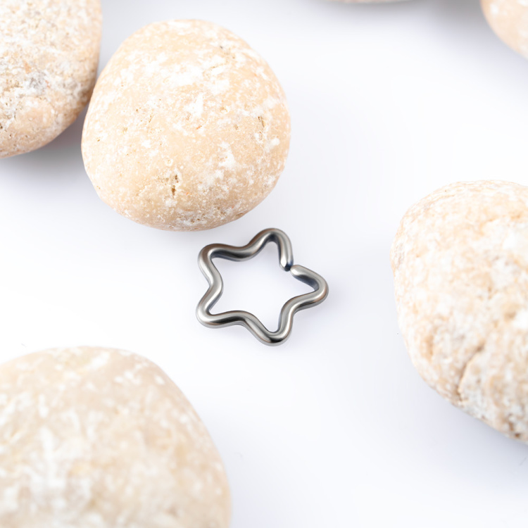 Кольцо Звезда 1.2 мм титан Кольцо Звезда 1.2 мм титан