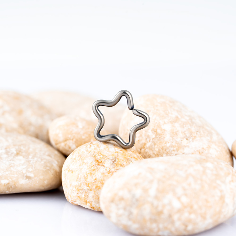 Кольцо Звезда 1.2 мм титан Кольцо Звезда 1.2 мм титан