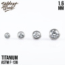Накрутка Crystal Implant Grade 1.6 мм титан Накрутка из титана ASTM F-136.Украшена прозрачным кристаллом.Резьба: 1.2 мм, предназначена для основ толщиной 1.6 мм (в том числе микродермалов).Диаметр: 3, 4, 5, 6, 7, 8 мм.Производитель: Implant Grade Накрутка Crystal Implant Grade 1.6 мм титан
