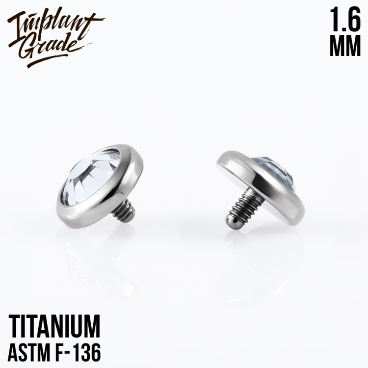Накрутка Crystal Implant Grade 1.6 мм титан