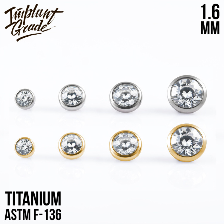 Накрутка Crystal Implant Grade 1.6 мм титан