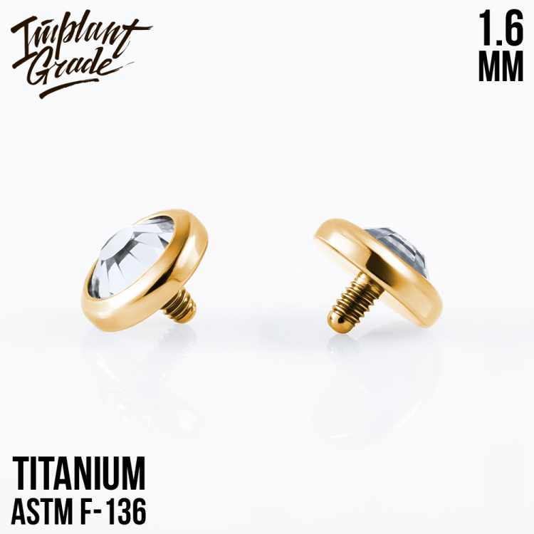 Накрутка Crystal Implant Grade 1.6 мм титан