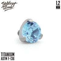 Накрутка Фианит Spinel Implant Grade 1.2 мм титан