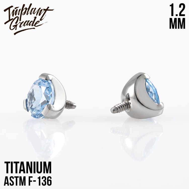 Накрутка Фианит Spinel Implant Grade 1.2 мм титан Накрутка Фианит Spinel Implant Grade 1.2 мм титан