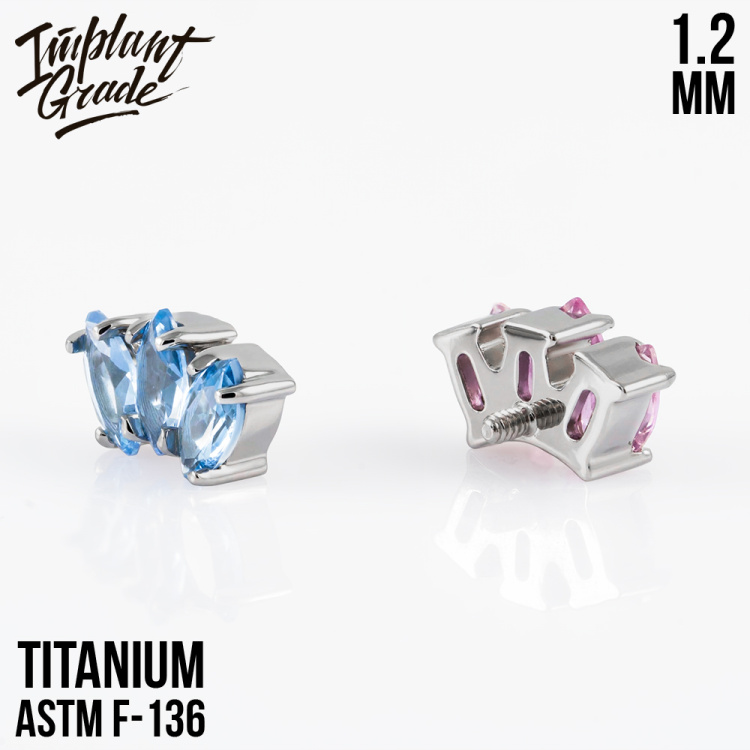 Накрутка Marquise Implant Grade 1.2 мм титан