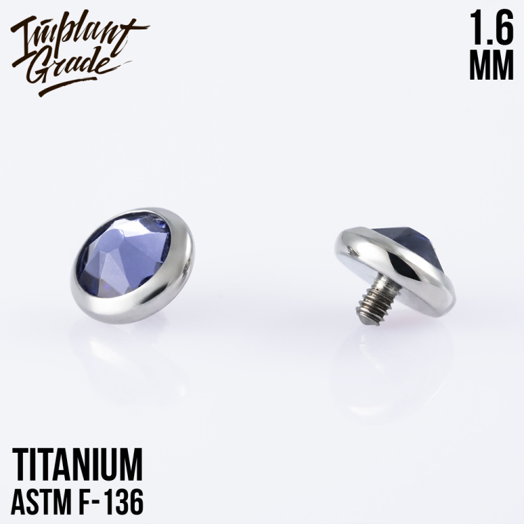 Накрутка Tanzanite Implant Grade 1.6 мм титан Накрутка Tanzanite Implant Grade 1.6 мм титан