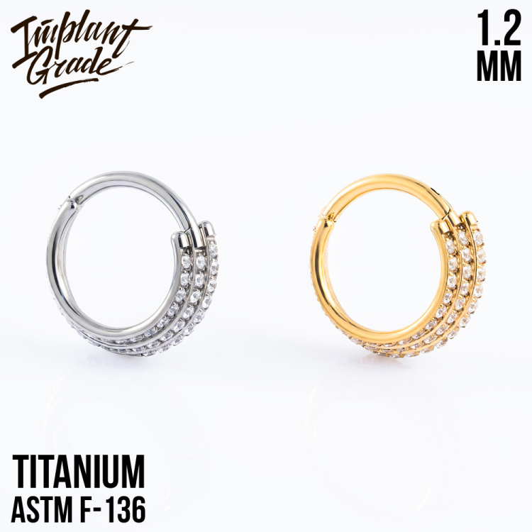 Кольцо-кликер Coliseum Implant Grade 1.2 мм титан