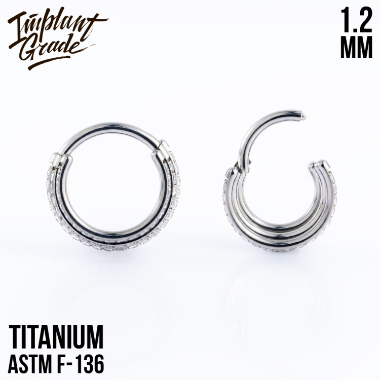 Кольцо-кликер Coliseum Implant Grade 1.2 мм титан
