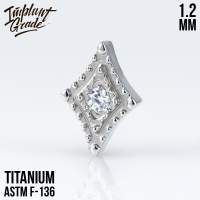 Накрутка Diamond Rhomb Implant Grade 1.2 мм титан Накрутка Diamond Rhomb Implant Grade 1.2 мм титан