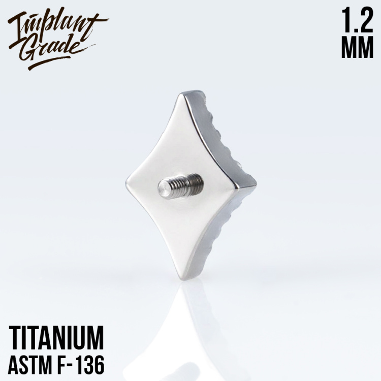 Накрутка Diamond Rhomb Implant Grade 1.2 мм титан