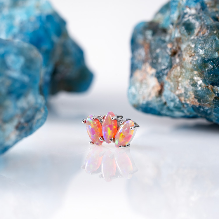 Накрутка Marquise Opal Implant Grade 1.2 мм титан Накрутка Marquise Opal Implant Grade 1.2 мм титан