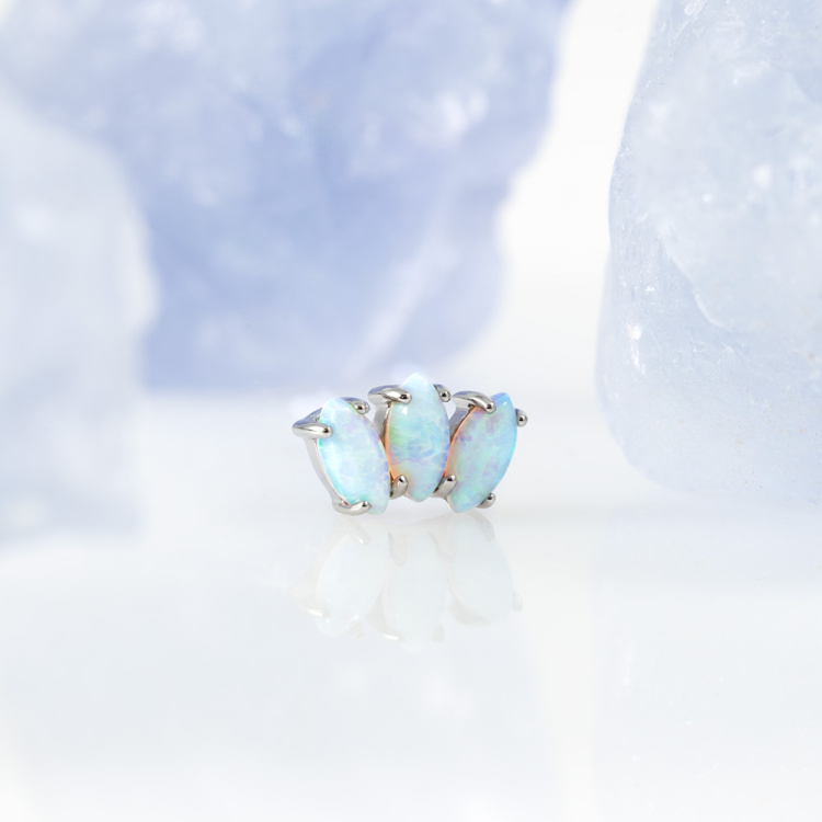 Накрутка Marquise Opal Implant Grade 1.2 мм титан Накрутка Marquise Opal Implant Grade 1.2 мм титан