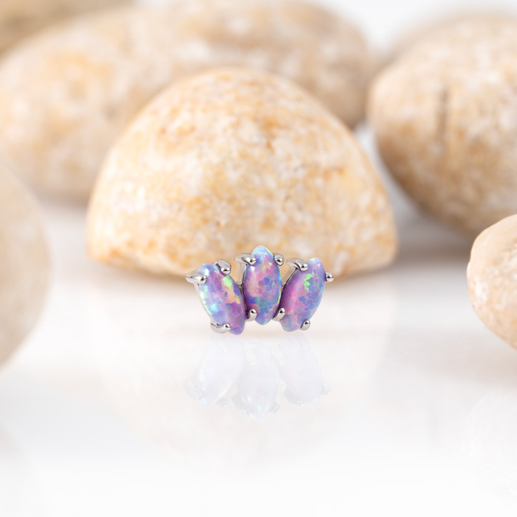 Накрутка Marquise Opal Implant Grade 1.2 мм титан Накрутка Marquise Opal Implant Grade 1.2 мм титан