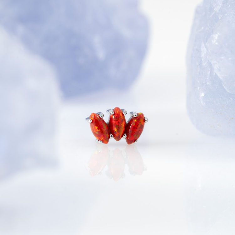 Накрутка Marquise Opal Implant Grade 1.2 мм титан Накрутка Marquise Opal Implant Grade 1.2 мм титан