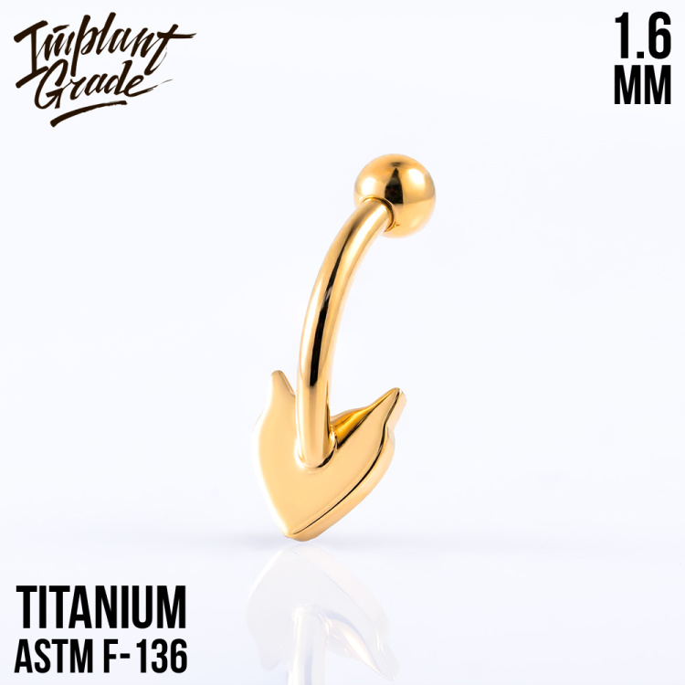 Банан Devil Heart Implant Grade 1.6 мм титан Банан Devil Heart Implant Grade 1.6 мм титан