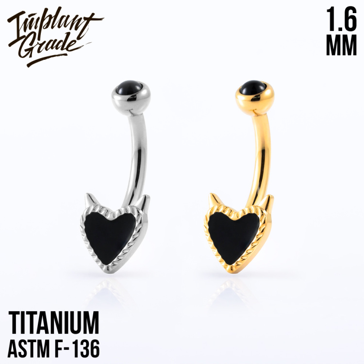 Банан Devil Heart Implant Grade 1.6 мм титан Банан Devil Heart Implant Grade 1.6 мм титан