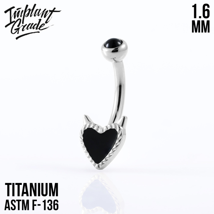 Банан Devil Heart Implant Grade 1.6 мм титан Банан Devil Heart Implant Grade 1.6 мм титан