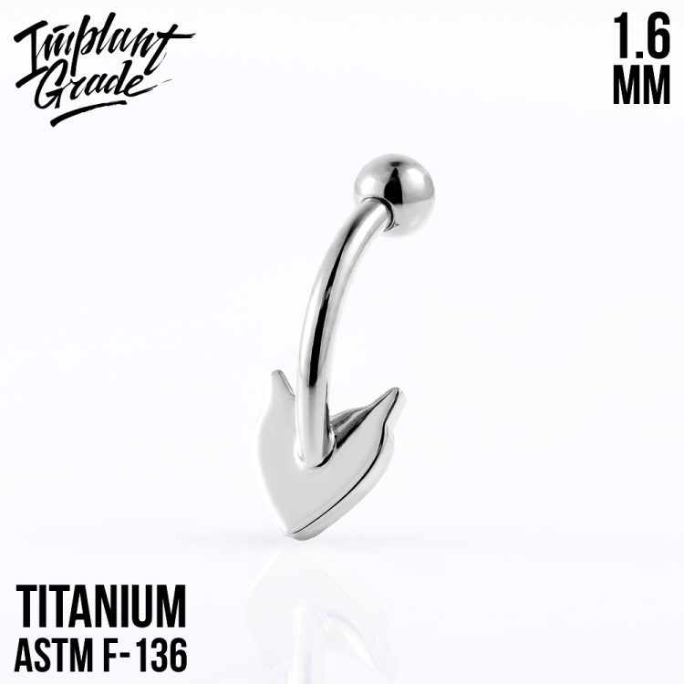Банан Devil Heart Implant Grade 1.6 мм титан Банан Devil Heart Implant Grade 1.6 мм титан