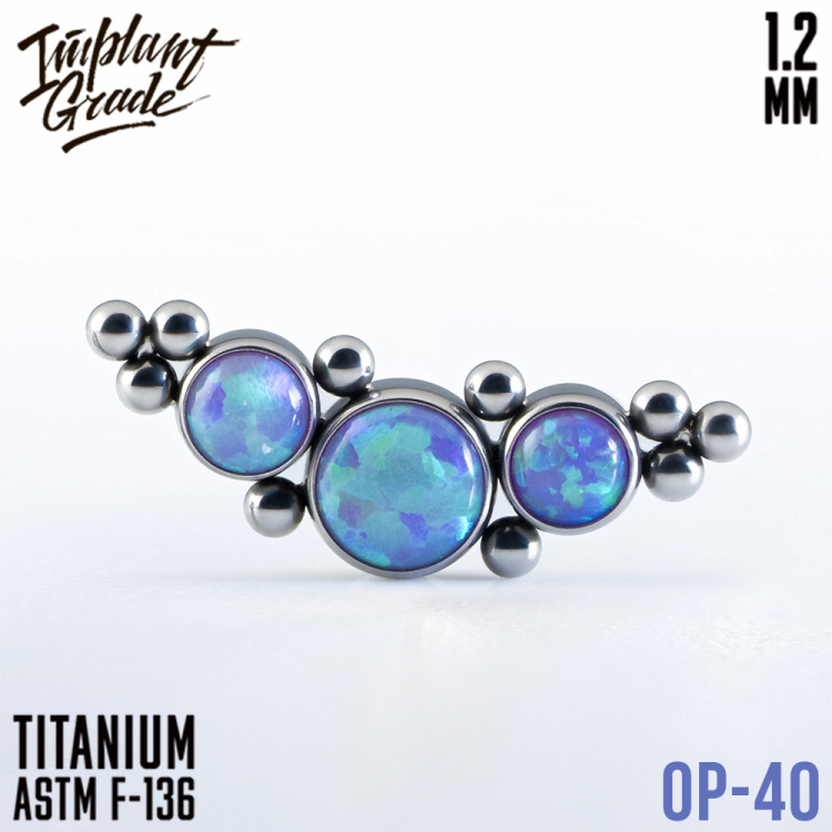 Накрутка Orion's Belt Opal Implant Grade 1.2 мм титан