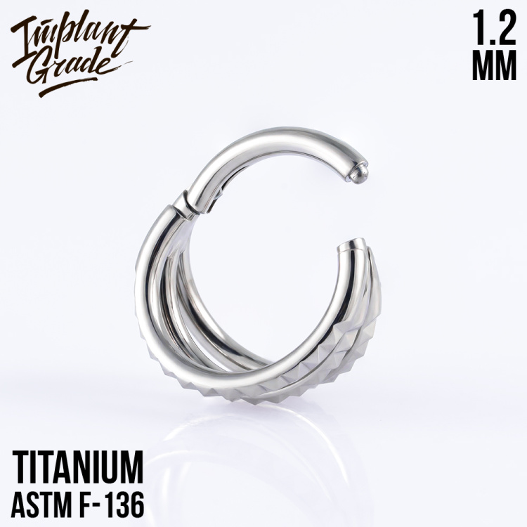 Кольцо-кликер Geometry Trix Implant Grade 1.2 мм титан